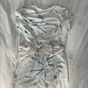 Tie-dye marching lounge set